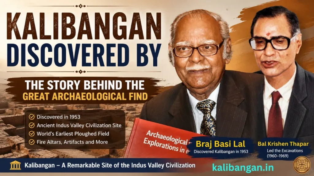 Kalibangan Discovered By